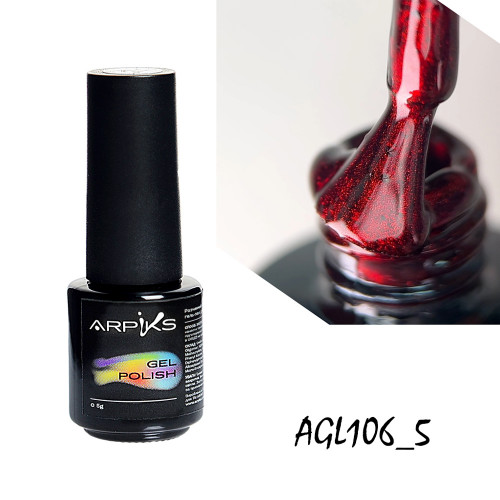Гель лак котяче око ARPIKS Гаряче серце, №106, 5г