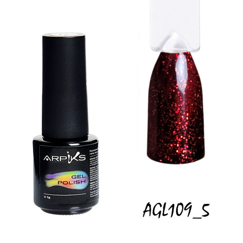 Гель лак ARPIKS Червоний блиск, 5г