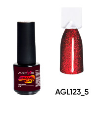 Гель лак Котяче око ARPIKS вогняний червоний №123 , 5г