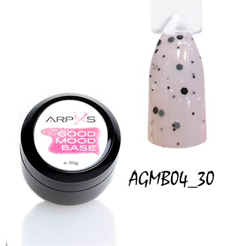 Кольорова база з конфеті та блискітками Good Mood  ARPIKS#4, 30г