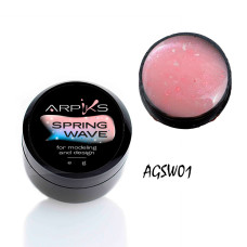 Гель для нарощування, зміцнення та дизайну Spring Wave Arpiks №1, 8г