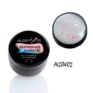 Гель для нарощування, укріплення та дизайну Spring Wave Arpiks №2, 8г