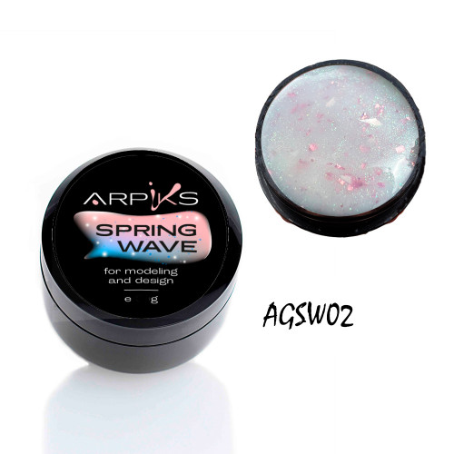 Гель для нарощування, укріплення та дизайну Spring Wave Arpiks №2, 8г
