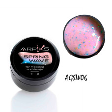 Гель для нарощування, укріплення та дизайну Spring Wave Arpiks №6, 8г