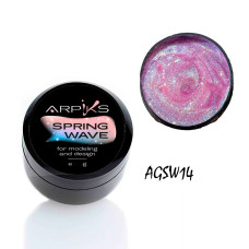Гель для нарощування, укріплення та дизайну Spring Wave Arpiks №14, 8г