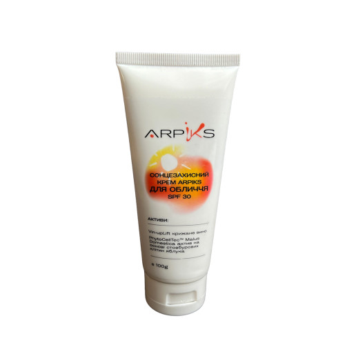 Крем сонцезахисний для обличчя Arpiks, SPF 30, 100г