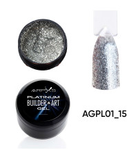 Гель для наращивания и  дизайна PLATINUM Builder&ART Gel Arpiks №1, 15г