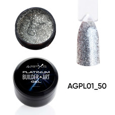 Гель для нарощування та дизайну PLATINUM Builder&ART Gel Arpiks, №1, 50г