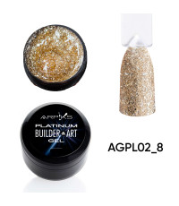 Гель для нарощування та дизайну PLATINUM Builder&ART Gel Arpiks №2, 8г