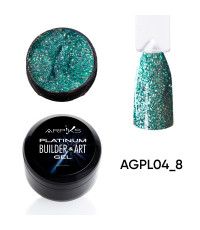 Гель для нарощування та дизайну PLATINUM Builder&ART Gel Arpiks №4, 8г