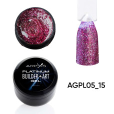 Гель для нарощування та дизайну PLATINUM Builder&ART Gel Arpiks №5, 15г Гель для нарощування та дизайну PLATINUM Builder&ART Gel Arpiks №5, 15г