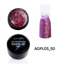 Гель для наращивания и дизайна ногтей PLATINUM Builder&ART Gel Arpiks №5,  50г