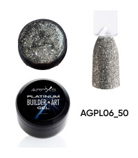 Гель для наращивания и дизайна ногтей PLATINUM Builder&ART Gel Arpiks №6,  50г