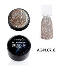 Гель для нарощування та дизайну PLATINUM Builder&ART Gel Arpiks №7, 8г