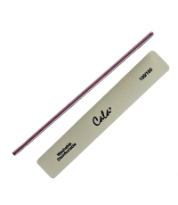 Широка пилка для нігтів Jumbo 100/180 grit (біла) - Design Nails
