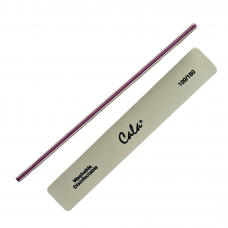 Широка пилка для нігтів Jumbo 100/180 grit (біла) - Design Nails