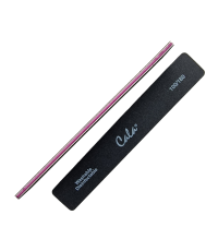 Широка пилка для нігтів Jumbo 100/180 grit (чорна) - Design Nails