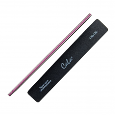 Широка пилка для нігтів Jumbo 100/180 grit (чорна) - Design Nails