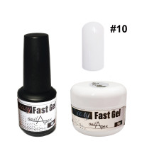 Рідкий гель Easy Fast Gel Nailapex №10 Молочний, 15 грам