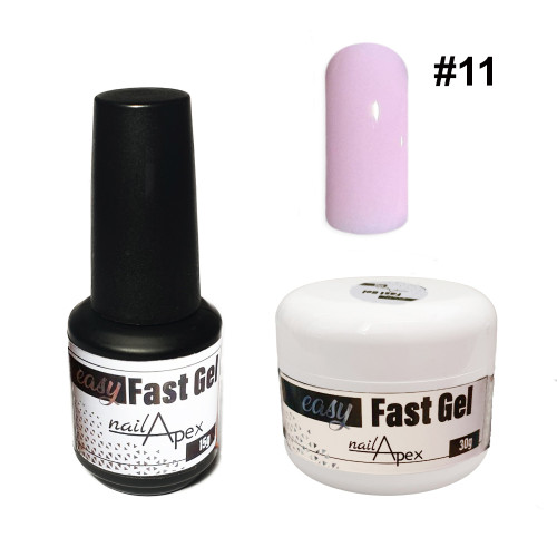 Рідкий гель Easy Fast Gel Nailapex №11 Нюдово-рожевиий, 15 грам
