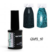 Гель лак Nailapex светоотражающий Зеленый изумруд - 10 грамм