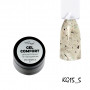 Гель без обпилу COMFORT GEL #15 - прозорий з включеннями шимера, поталі та юки,, 5г