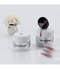 Гель без обпилу COMFORT GEL #16 сіро-бежевий з  шимером, 5г