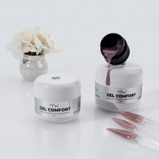 Гель без обпилу COMFORT GEL #16 сіро-бежевий з  шимером, 5г