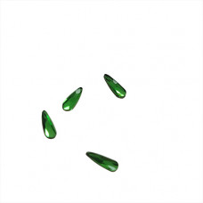 Фигурные стразы зеленая капля стекло