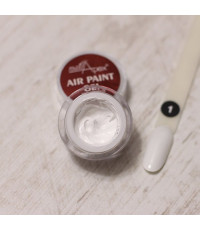Аэропуффинг гель краска Air Paint Gel белая