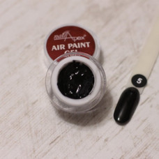 Аэропуффинг гель краска Air Paint Gel черная