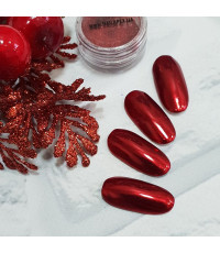 Втірка для нігтівчервона Red Chrome Nailapex