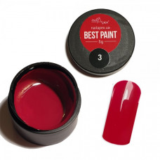 Гель краска Best Paint Nailapex темно красная