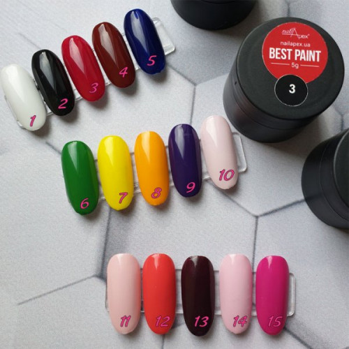 Гель фарба Рожева Best Paint NaiLapex