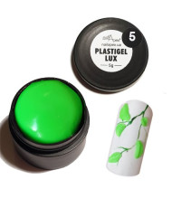 Гель пластилін для ліплення Plastigel LUX зелений неон, 5г
