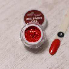 Аэропуффинг гель краска Air Paint Gel Красная