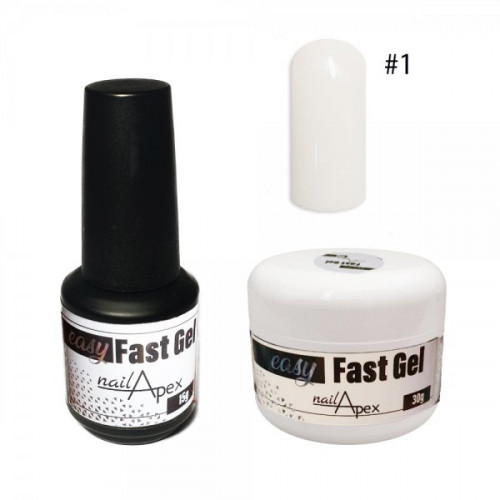 Рідкий гель Easy Fast Gel Nailapex №1 Прозорий - 15 грам