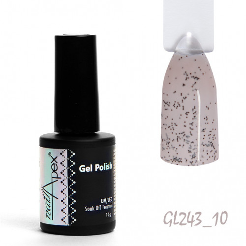 Гель лак Nailapex Крихітка Рожевий з чорним - 6 грамм