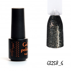 Гель лак Рідкі Юккі Чорний зі сріблом Nailapex - 6 грамм