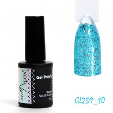 Гель лак Рідкі Юккі Бірюзовий Nailapex - 10 грамм