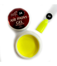 Аэропуфінг гель фарба  Air Paint Gel Жовтий неон