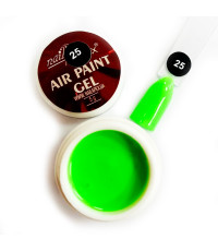 Аэропуффинг гель краска Air Paint Gel Салатовый неон