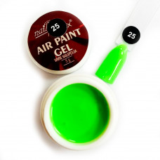 Аэропуффинг гель краска Air Paint Gel Салатовый неон