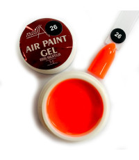 Аэропуфінг гель фарба Air Paint Gel Померанчевий неон