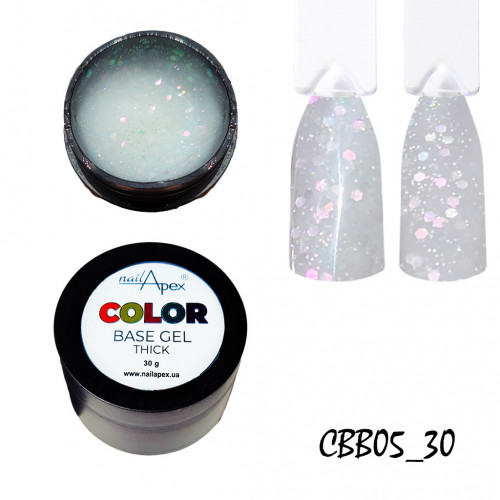 База з блискітками Color base nailapex #5, 30 грам