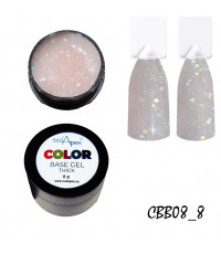 База с блестками COLOR #08 холодная роза, 8 грамм